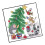 Christmas tree pattern cross stitch kit with printed wall decor 5