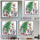 Christmas tree pattern cross stitch kit with printed wall decor 2