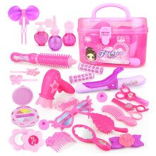 24-teiliges Friseursalon-Spielset für Mädchen, Pink, ABS Fashionista Schummelspielzeug