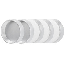 5 Stück Silberne Aluminium C-Mount Objektivrückdeckel für Kamerazubehör