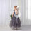 sluier tule met parels haarkam wit 1 4