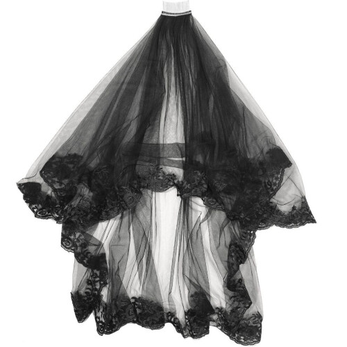 - Sluiercape dekbed Halloween kant 1
