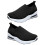 Schwarze Damen-Freizeitschuhe, gewebtes Mesh-Obermaterial, 1 Paar 2