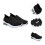 Schwarze Damen-Freizeitschuhe, gewebtes Mesh-Obermaterial, 1 Paar 3