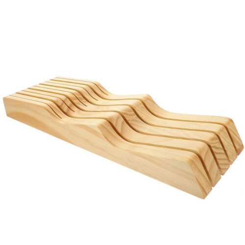 Schubladenförmiger Messerhalter, Ablage für Holzhackmesser, khaki