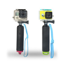 Drijvende selfiestick met siliconen grip, groen