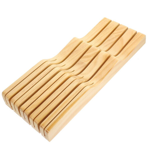 Schubladenförmiger Messerhalter, Ablage für Holzhackmesser, khaki 2