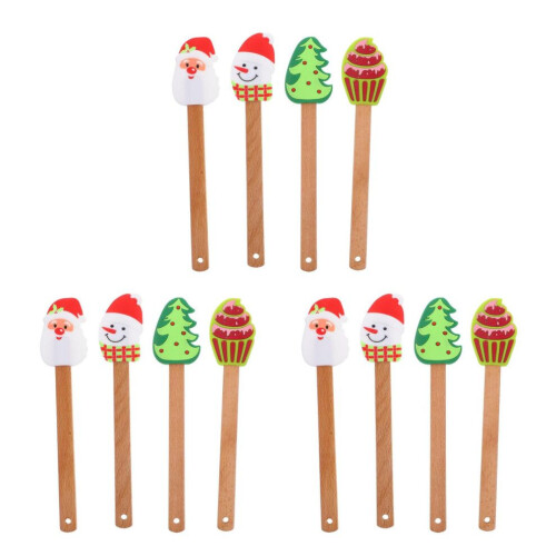 3er-Set Weihnachtscremespatel, flexibles Backzubehör 2