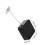 Safety cable with retractable wire, black ABS plastic 2