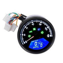 Motorcycle Odometer Universal 12000RMP Speedometer Tachometer For 1-4 Cylinders Digital Dash Motorbike Gauge