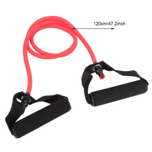 Fitness Widerstandsband Seil Tube für Yoga- und Fitnessübungen in Rot