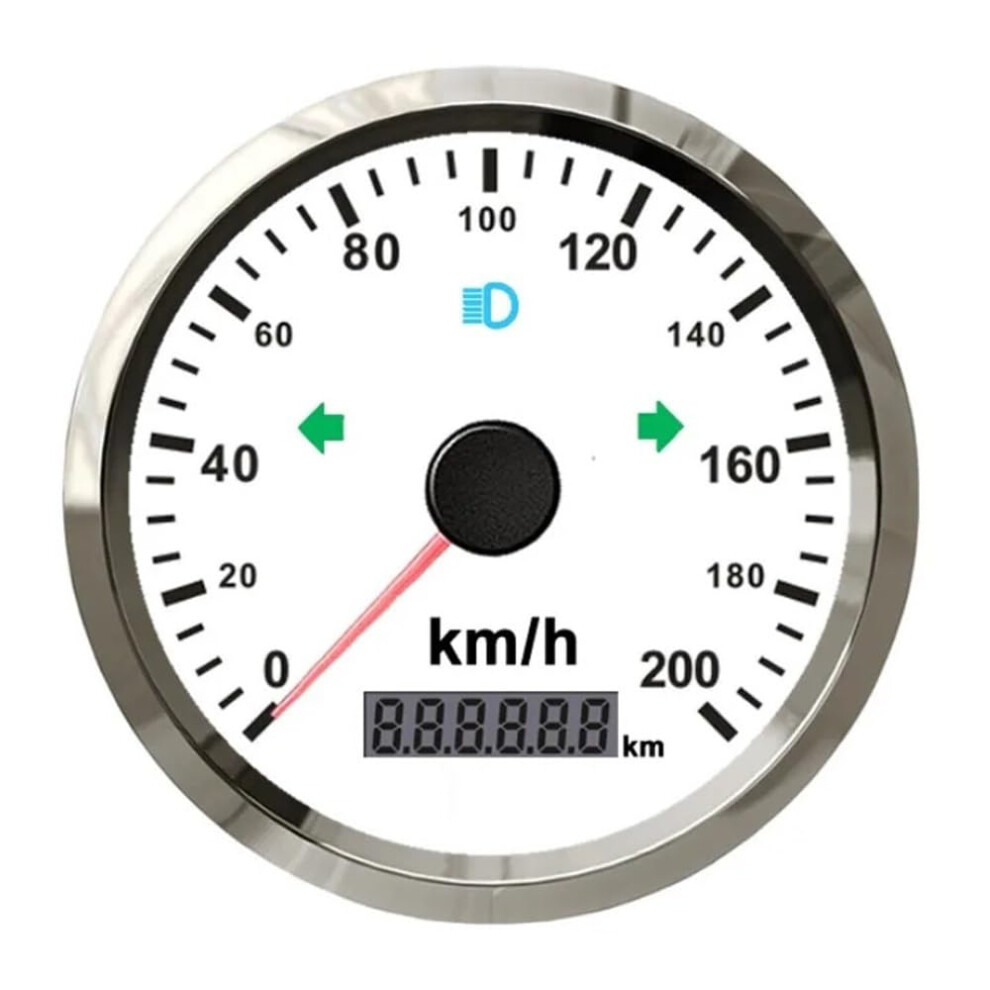 Speedometer Tachometer Gauge 85Mm 125Kmh/200Kmh Odometer Pulse Signal With Indication 12V/24V Gasoline Ws Light 9067246666002