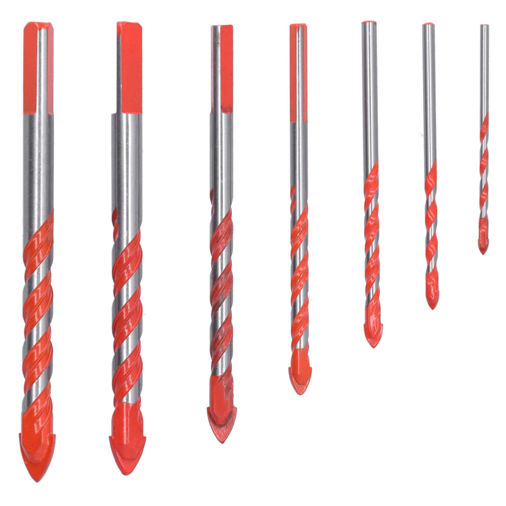 7Pcs Multi-Purpose Tungsten Carbide Drill Bit Set For Tile, Concrete, Glass 7611360332033