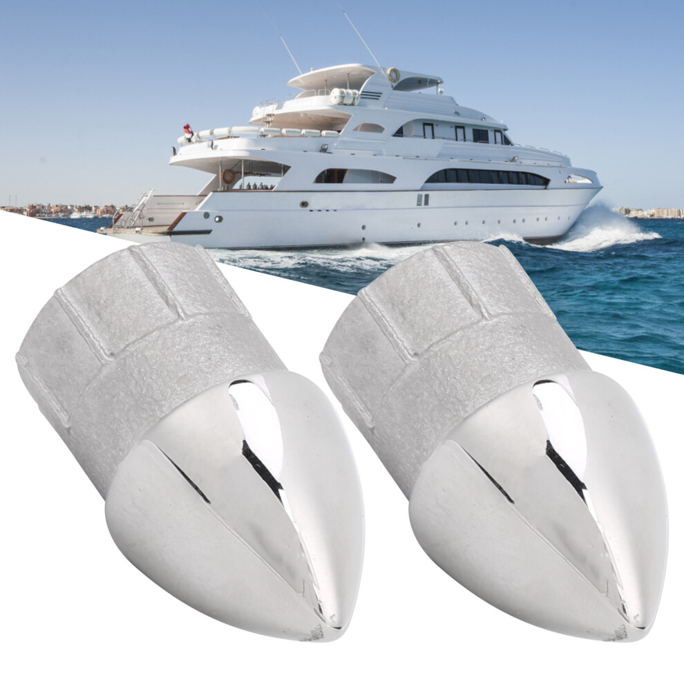 Marine Stainless Steel Pipe Fitting 2Pcs 22Mm Round Pipe Cap For Yachts & Boats 4901360331833