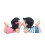 3 paar cartoon auto dashboard decoraties van hars 1