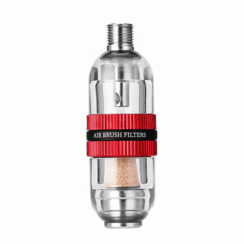 Wasserabscheider Sprühstiftfilter 68,5 mm Metall Schwarz/Rot 2
