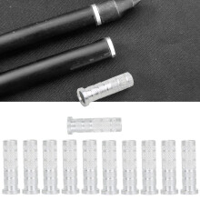 12 Stück Aluminium-Pfeindübel für Carbonpfeile 6,2 mm Leichtgewicht