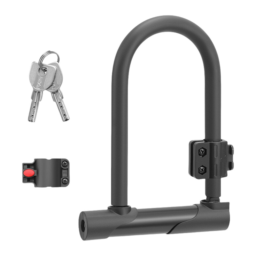 Heavy Duty Rustproof Safe Lock Bike Lock with Key for Road Mountain Bike Anti Theft Bike U Lock Bike Accessories U Shaped Lock Ring C-image-OPC-PMXJGGY-NEW