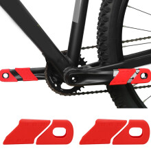 Bike Kurbelabdeckung 4 Stück Silikonhülle Rot Verschleißfeste Fahrradzubehör
