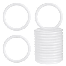 30 runde, weiße Kunststoffkreise (6 cm Durchmesser) zum Basteln von Traumfängern