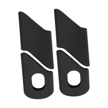 Silikon Fahrrad Kurbelstulpen 4 Stück – Schutzhülsen für Armabdeckungen für Fahrräder (Schwarz)