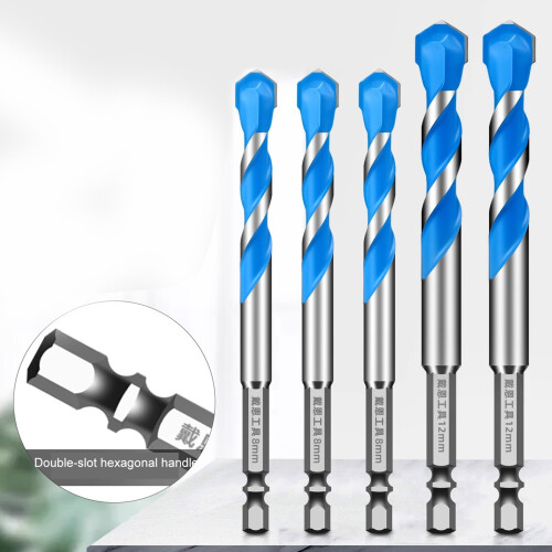 Eccentric Twist Drill Bits Oblique Head-5mm6mm8mm10mm12mm 1