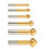 3 Flute 90 Degree HSS Chamfering Tool Bit for Metal-6 piece set 1