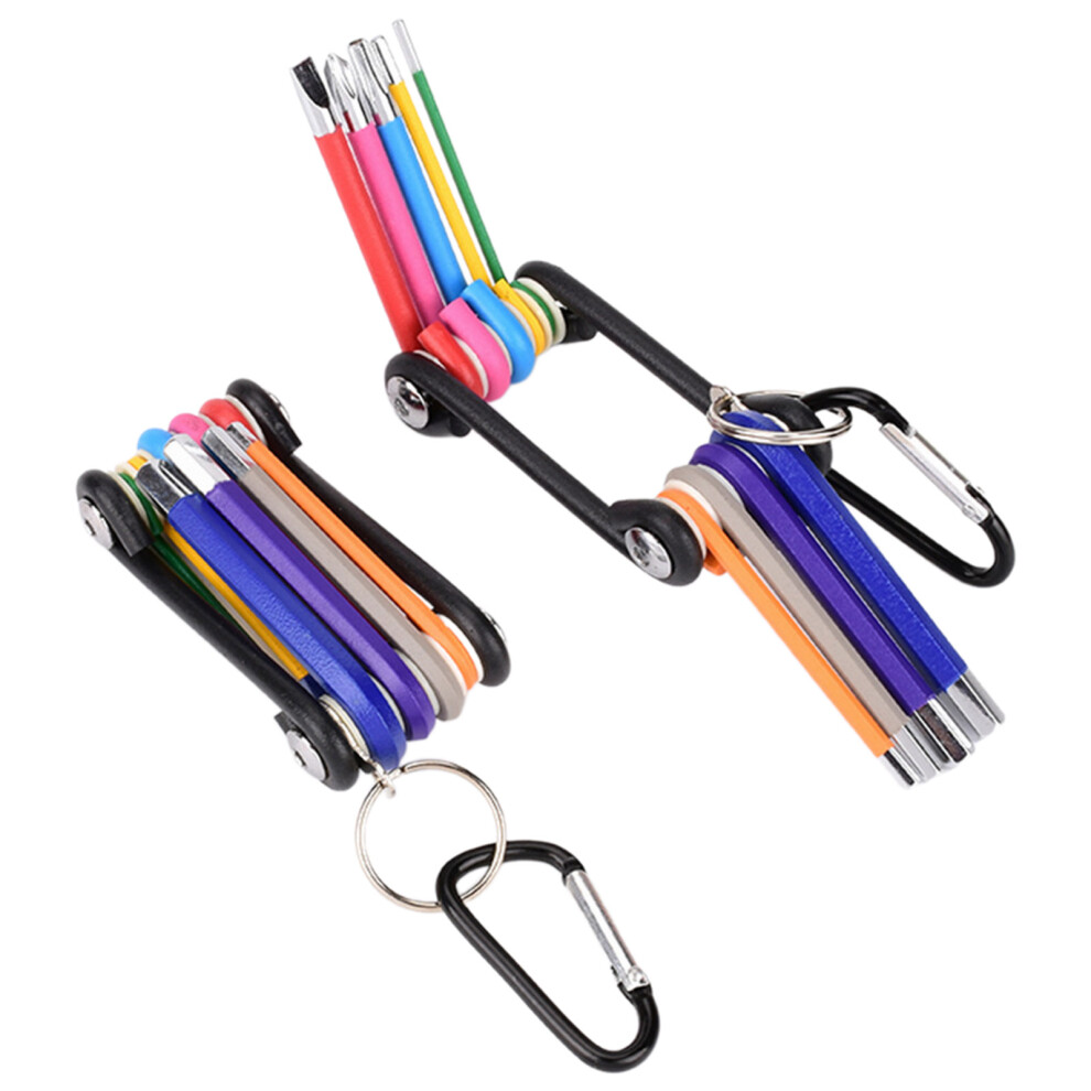 9Pcs Home Repair Tool Set With Screwdriver And Hexagon Wrenches 7754000324453