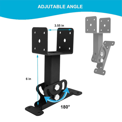 Roof Support Brackets for Pergolas Heavy Duty Metal Risers Kit, 2