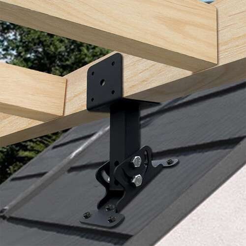 Roof Support Brackets for Pergolas Heavy Duty Metal Risers Kit, 1