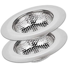 Spülmaschinenfestes Küchensieb, robuster Spülbeckenschutz mit glatter Kante, verstopfungsfreie Mikroperforation für rostbeständiges Material, 4