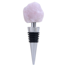 Regalo unico per gli amanti del vino, tappi per vino conici in ametista, 4 pezzi, tappo di chiusura in silicone per alimenti e metallo massiccio, per