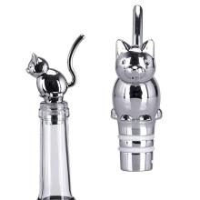 Tappo decorativo per bottiglia, chiusura sottovuoto ermetica a forma di gattino per bottiglie di vino di dimensioni universali, raccordo in gomma