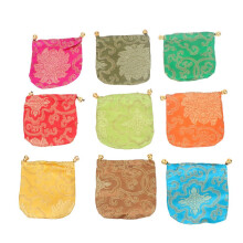 36 bolsas de seda con cordón para guardar joyas