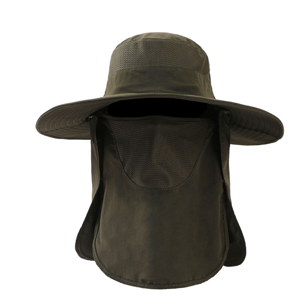 Women's Green (Military ) Uv Resistant Sun Hat With Extended Brim Widely Used Uv Resistant Hat