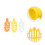 3pcs Practical Plastic Fruit Pickers for Outdoor Use 4