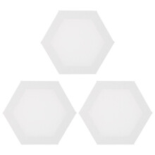 3-teiliges Set – Unbemalte weiße Malplatten für Schüler