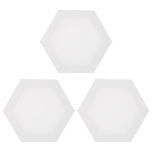 Lot de 3 panneaux blancs non peints pour étudiants