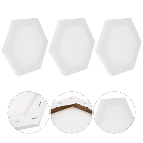 Lot de 3 panneaux blancs non peints pour étudiants 2