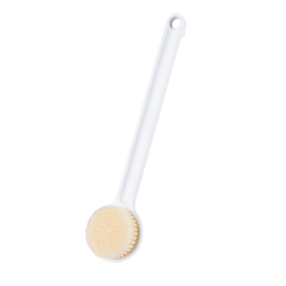 White Premium Bath Brush Bathing Experience Multi-Functional Back