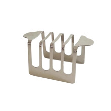 Toast Rack Stainless Steel, Multi-Functional Kitchen Bread Stand, Countertop Organizer, Silver