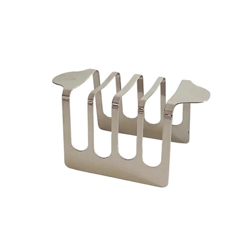 Toast Rack Stainless Steel, Multi-Functional Kitchen Bread Stand, Countertop Organizer, Silver