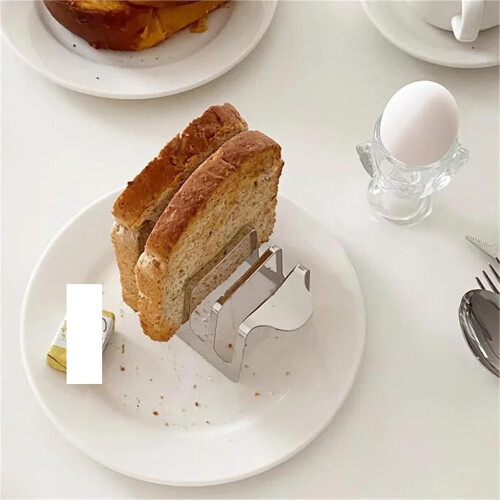 Toast Rack Stainless Steel, Multi-Functional Kitchen Bread Stand, Countertop Organizer, Silver 1