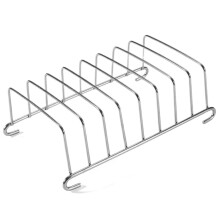 Toast Rack Stainless Steel Rectangle Bread Holder Air Fryer Compatible Non-Stick Loaf Stand Silver