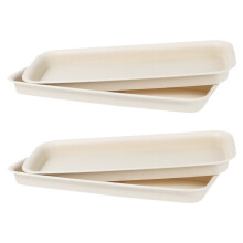 4 underlägg 40,00x17,00x3,20 cm beige
