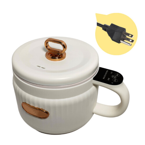 (white) Electric Cooking Pot Multi-function And Easy To For Quick Cooking