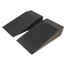 Wedge Slant Board 2-Pack EVA Foam Black Padded for Therapy and Rehab Posture Support