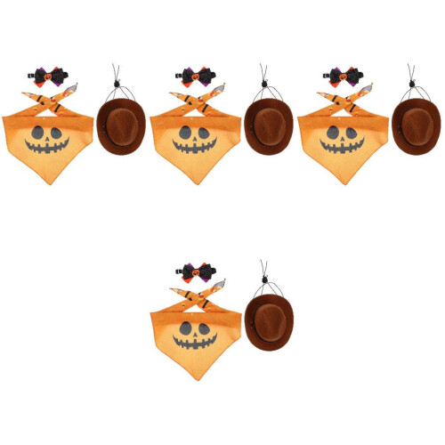 4 set Halloween halsduk fluga kostym slitstark 2