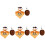 4 set Halloween halsduk fluga kostym slitstark 2