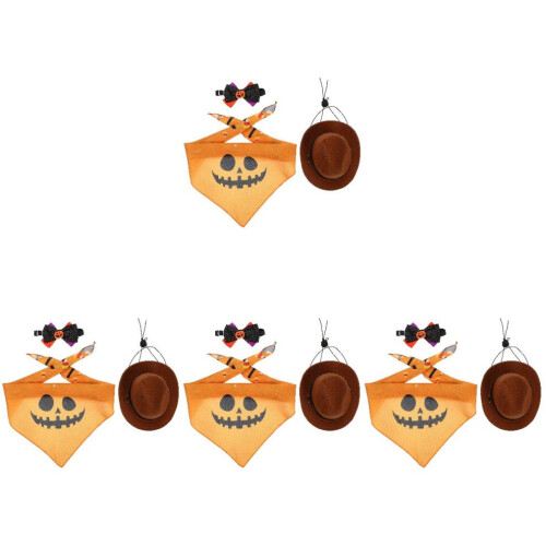 4 set Halloween halsduk fluga kostym slitstark 1